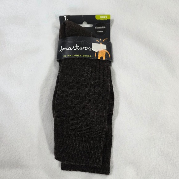 Smartwool Other - Smartwool Mens Socks Brown L Ultra Comfy Classic Rib Cushion Mid Calf Comfy